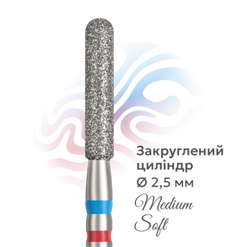 алмазна фреза циліндр закруглений