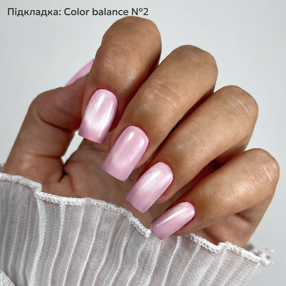 гель лак прозоро молочний дизайн