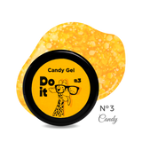 Do it Гель лак Candy Gel глиттер №3 Оранжевый 5 мл ЦН000133113 фото