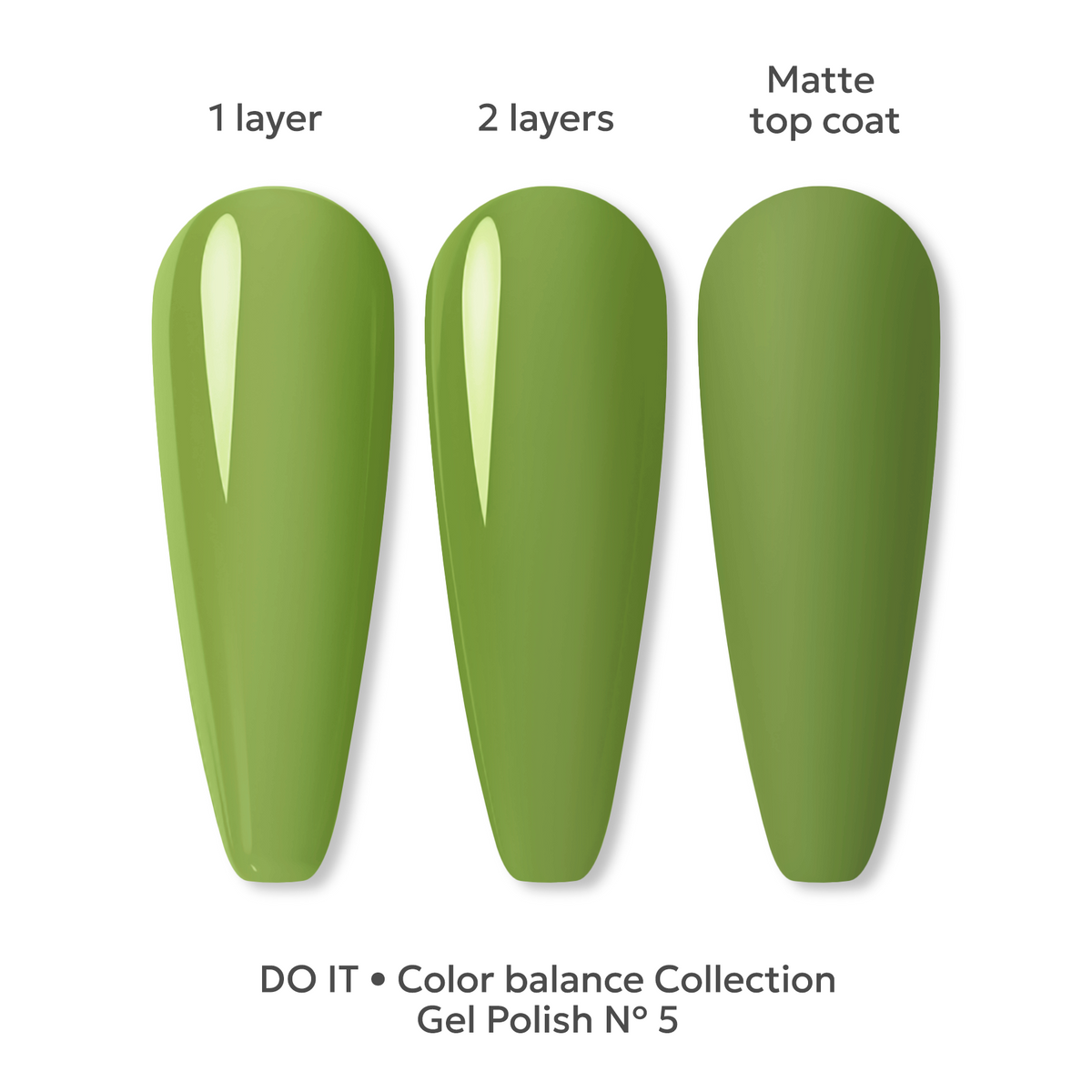 Гель лак Do it Color Balance №5 Оливково-фисташковый 6 мл без HEMA & TPO ЦН000147096 фото