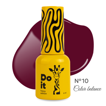 Гель лак Do it Color Balance №10 Ягодно-винный 6 мл без HEMA & TPO ЦН000147101 фото