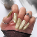 gel polish reflective cat eye