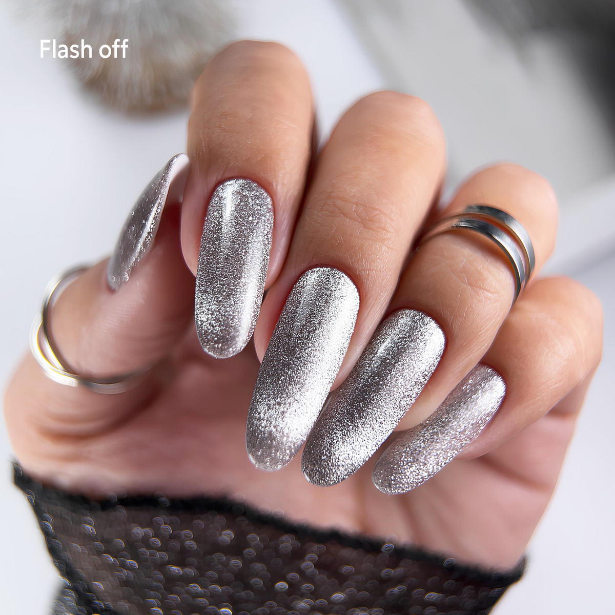 gel polish reflective cat eye