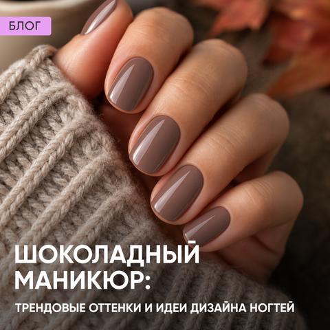 Шоколадный маникюр: трендовые оттенки и идеи дизайна ногтей