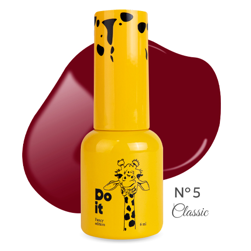 Do it гель лак gel polish №5 Бордовый 6 мл