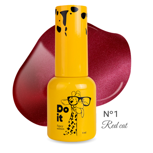 Гель лак кошачий глаз Do it Red Cat №1 Красный 6 мл
