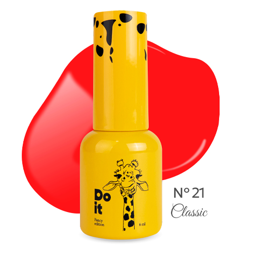 Do it гель лак gel polish №21 Красный 6 мл