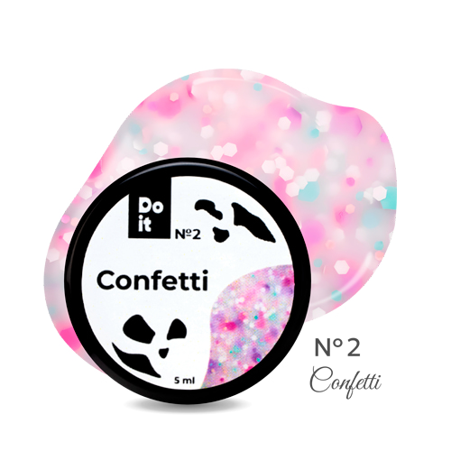 Do it гель лак конфетти Confetti №2 5 мл