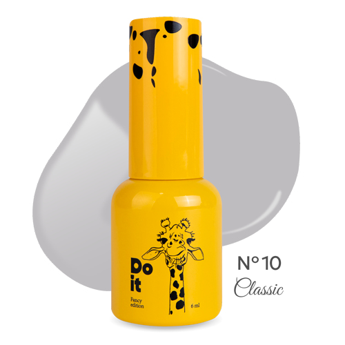 Do it гель лак gel polish №10 Серый 6 мл
