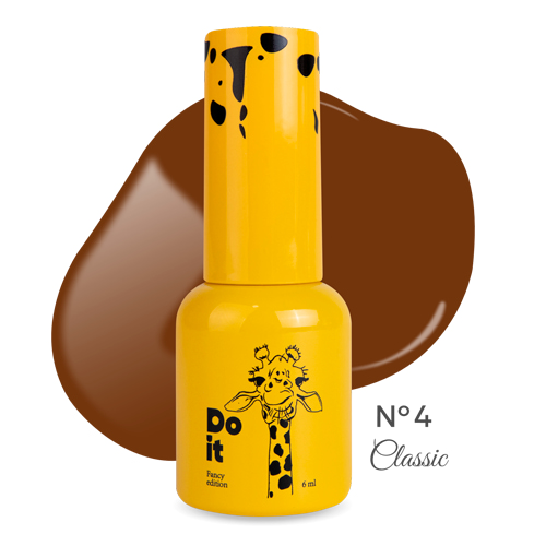 Do it гель лак gel polish №4 Коричневый 6 мл