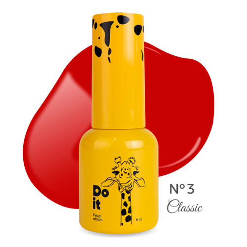 Do it гель лак gel polish №3 Красный 6 мл