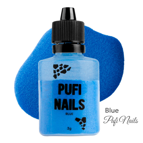 Бархатная пудра (флок) для ногтей Do it Pufi nails Blue Голубая 3 г