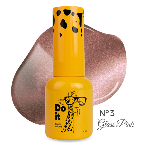 Do it Гель лак кошачий глаз Glass Pink Cat Eye Pink Gold №3 Розовое золото 6 мл TPO Free
