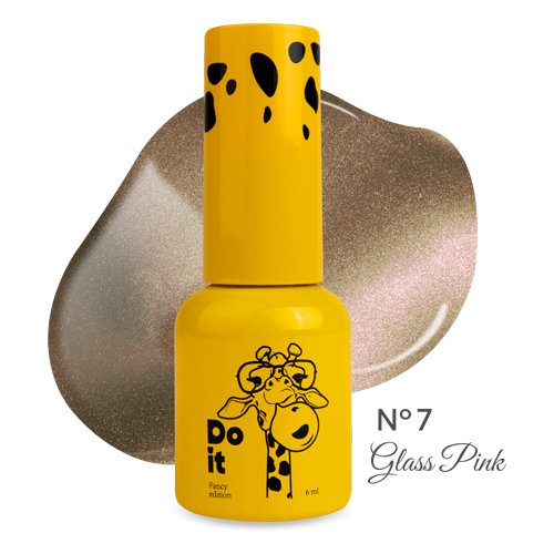 Do it Гель лак кошачий глаз Glass Pink Cat Eye Golden Mist №7 Золотая дымка 6 мл TPO Free