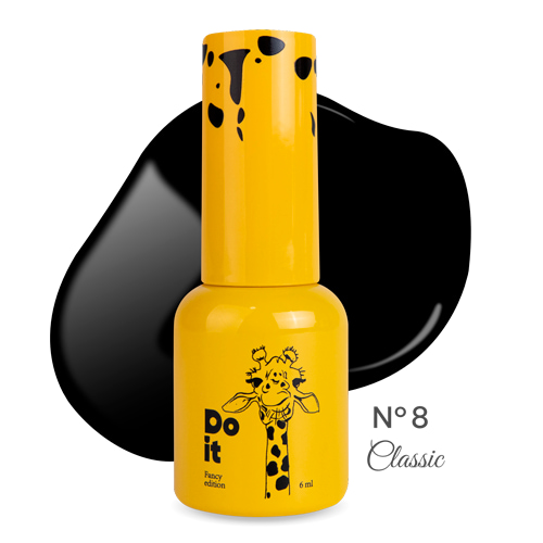 Do it гель лак gel polish №8 Чорний 6 мл