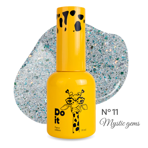 Світловідбиваючий гель лак Do it Diamond Dust Прозоро-сріблястий №11 10 мл