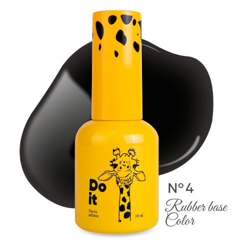 Do it Rubber Base Color Каучуковая база цветная №4 Черная 10 мл