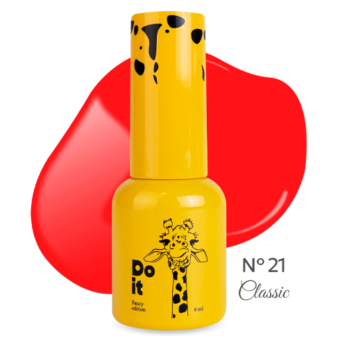 Do it гель лак gel polish №21 Червоний 6 мл